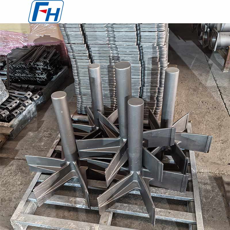 Geschweißte FH®-Lüfterflügel für Hochtemperatur-Ofenventilatoren – 1.4848, Kriechschutz, dynamisches Auswuchten, ISO 9001