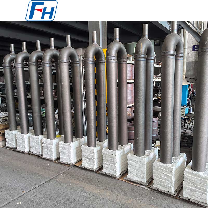 HU U-förmiges Strahlrohr – Ø152,4 × Ø142,8 × 2154,24 mm