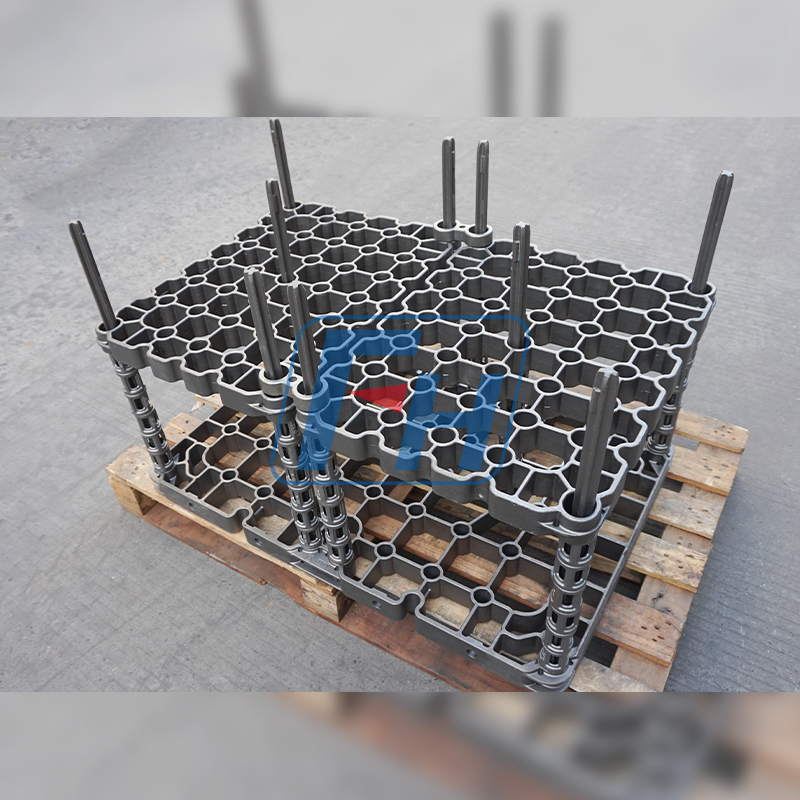 900 x 600 x 600 Vakuumofenhalterung, Mittelblechstärke 45 mm