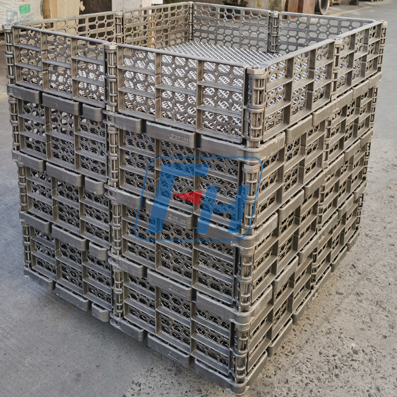 Wärmebehandlungskörbe für Durchlauföfen, 1380 x 1230 x 280 mm Korb